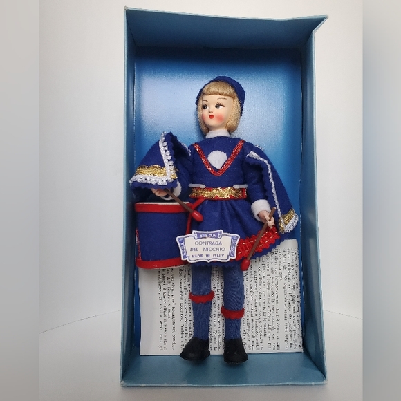 Vintage Siena Doll "Contrada del Nicchio" drummer - Picture 2 of 8